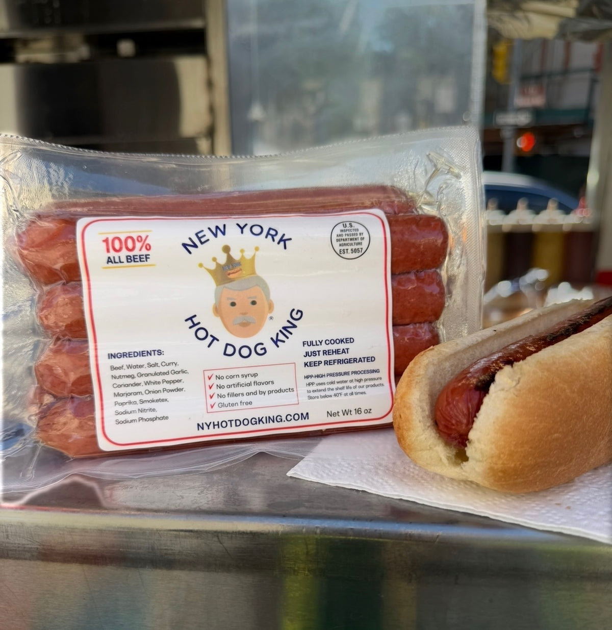 New York Hot Dog King Hot Dogs